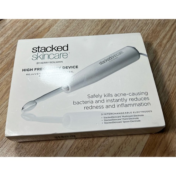 NIB Stacked Skincare HIGH FREQUENCY ACNE DEVICE $130 - Picture 1 of 6